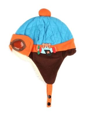 Baby Pilot Blue Earflap Beanie