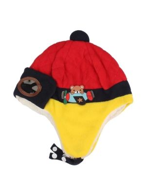 Baby Pilot Red Earflap Beanie