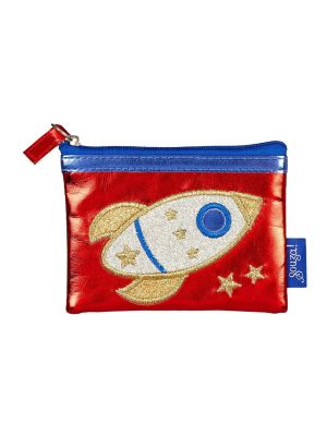 Space Rocket Kids Red Wallet