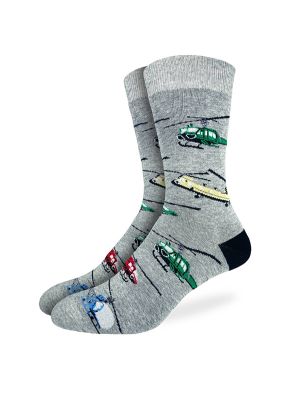Helicopter Gray Socks