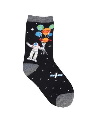 Kids Space Balloons Crew Socks