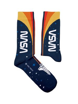 NASA Space Shuttle Trail Socks