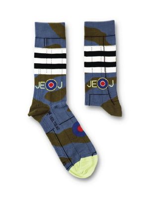 Supermarine Spitfire Invasion Stripes Socks
