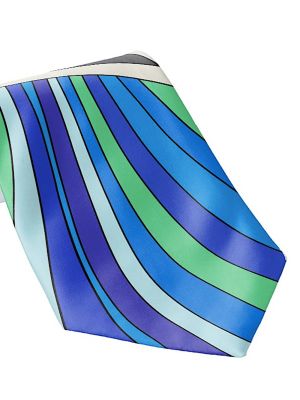 Braniff Airlines 1972 Pucci Blue Tie