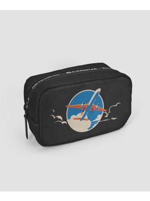 Plane Retro Sky Mini Packing Bag