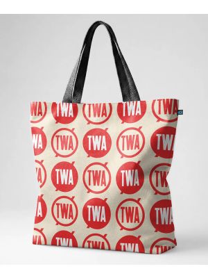 TWA Round Logo Pattern Tote Bag