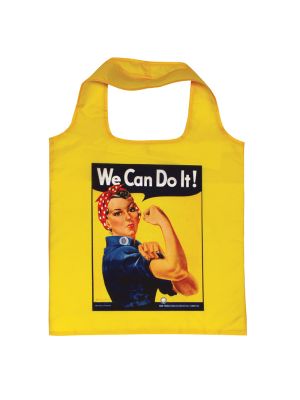 Rosie The Riveter Reusable Foldable Tote