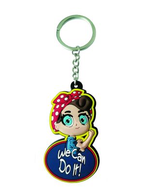 Rosie the Riveter We Can Do It! Keychain