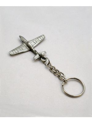 North American P-51 Mustang Pewter Keychain