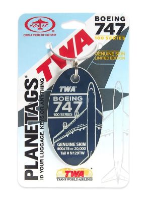 TWA 747-100 N129TW Keychain