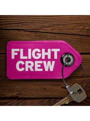 Flight Crew Pink Keychain