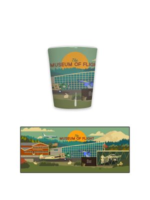 The Museum of Flight Campus 2oz Ceramic Shot Glass