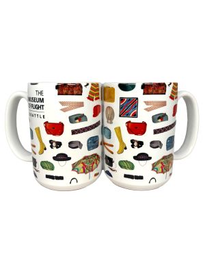 Museum of Flight Runway to Runway 15oz Collage Mug