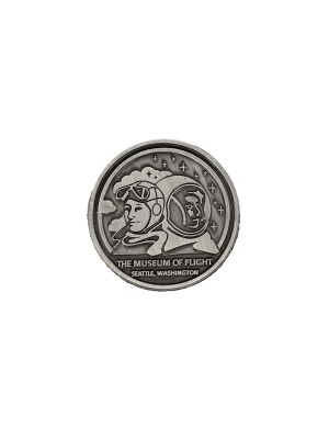 Aviator and Astronaut Pewter Magnet
