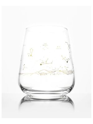 Night Sky Star Chart Wine Glass