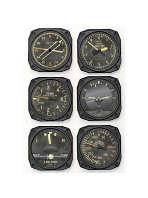 Vintage Instrument Coaster Set of 6