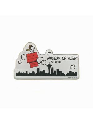 Snoopy Seattle Skyline Magnet