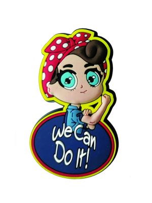 Rosie the Riveter Rubber Magnet