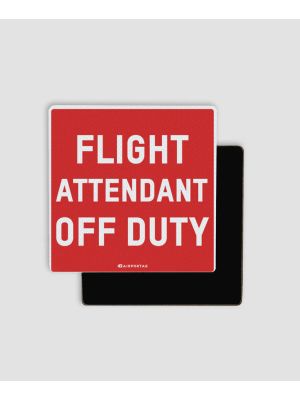 Flight Attendant Off Duty Magnet