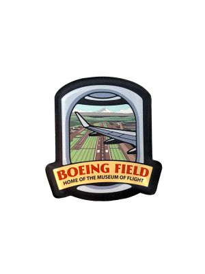 Boeing Field Airplane Window View Magnet