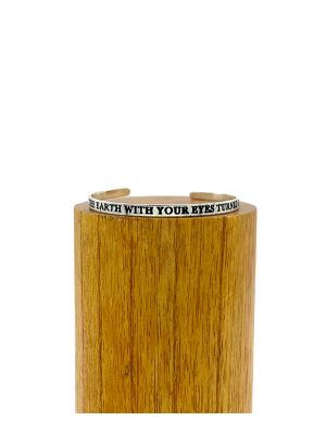 Walk the Earth Eyes Turned Skyward Silver Cuff