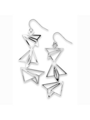 Paper Airplane Earrings