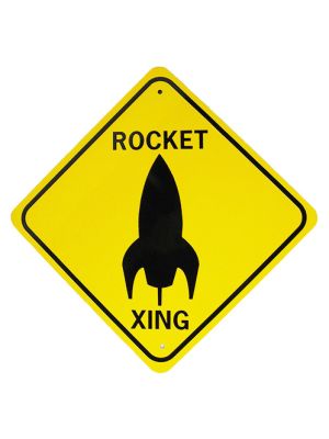 Small Rocket Crossing Sign