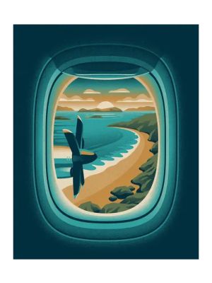 Airplane Window Island Print