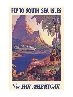 Pan Am Fly To South Sea Isles Poster