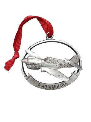 Curtiss P-40 Warhawk Pewter Ornament