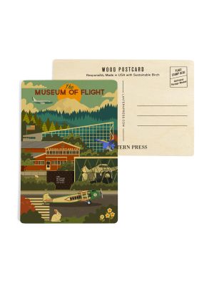 The Museum of Flight Campus Wood Postcard