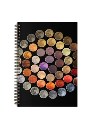 Colors of the Moon Wire-O Journal