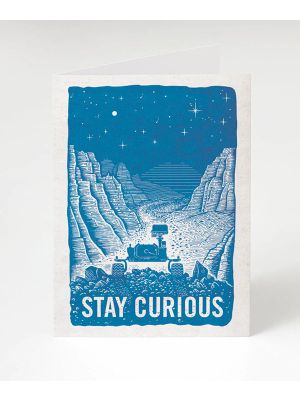 Stay Curious Mars Rover Greeting Card