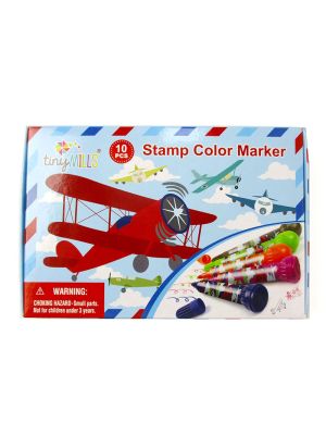 Airplane Stamp Marker Set