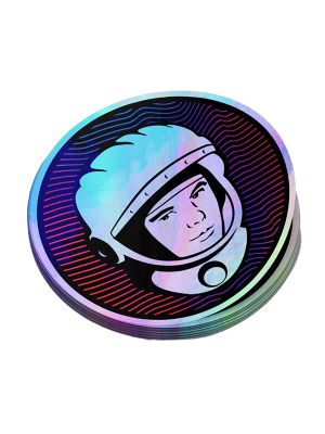 Yuri's Night Holographic Sticker