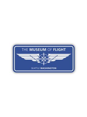 Compass Wings Blue Sticker