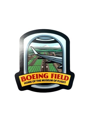 Boeing Field Airplane Window View Sticker