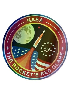 NASA Rocket's Red Glare Holographic Sticker
