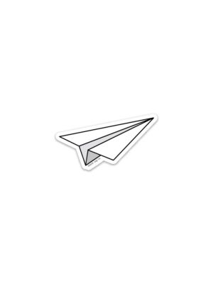Paper Airplane Sticker