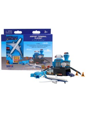 Airport Terminal Playset with Boeing Jet Plane