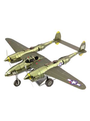 P-38 Lightning Color Metal Earth Model Kit