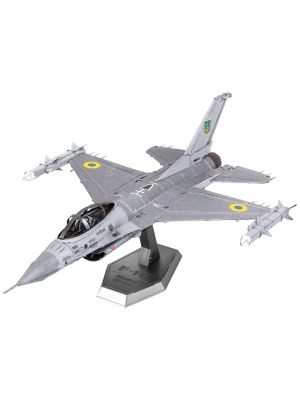 F-16 Falcon Ukrainian Color Metal Earth Model Kit