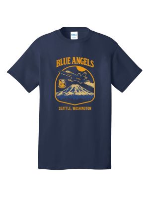 Solo Jet Blue Angels Mt. Rainier Tee