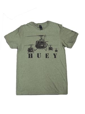 Bell UH-1 Huey Military Green Tee