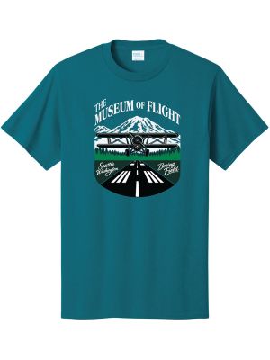 The Museum of Flight Mt. Rainier Teal Tee