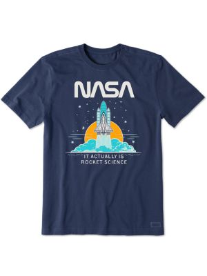 Life Is Good NASA Space Shuttle Launch Tee 