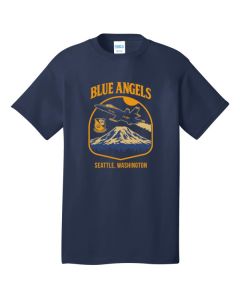 Solo Jet Blue Angels Mt. Rainier Tee