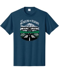 The Museum of Flight Mt. Rainier Blue Tee