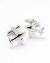Silver Commercial Airplane Cufflinks