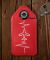 Airplane Heartbeat Red Keychain
